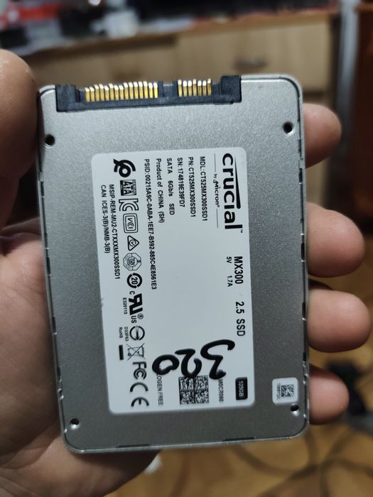 Ssd Crucial 525gb 100%
