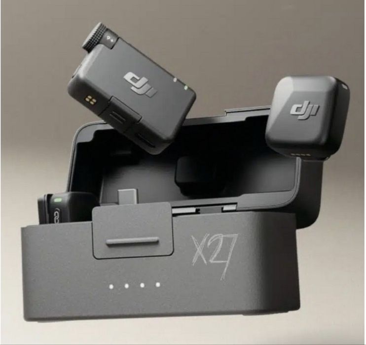 Микрофон DJI Mic Mini(2TX + 1RX + Charging Case) черный