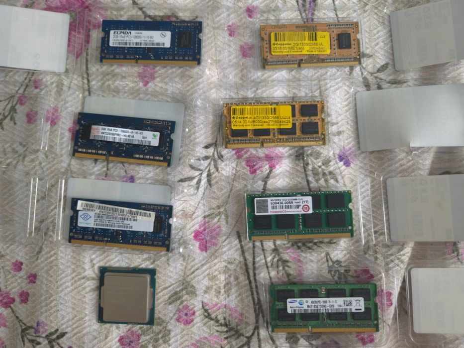 Оперативки на ноутбук и процессор Pentium