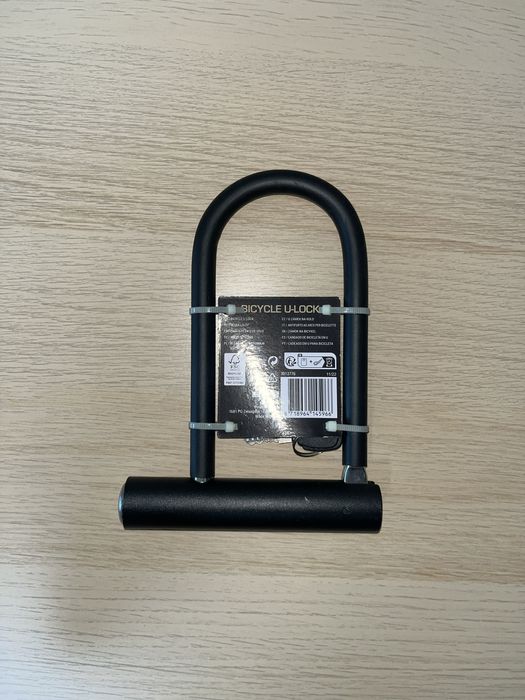 Antifurt bicicletă tip U-Lock Wailfort nou, cu 2 chei