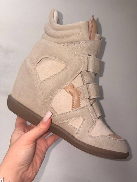 модерни сникърси маратонки на платформа тип на изабел марант Isabel marant y2k