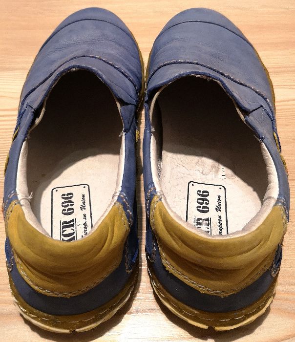 Pantofi dama Kacper Slip-on Trainers Blue Leather, 38, stare excelenta