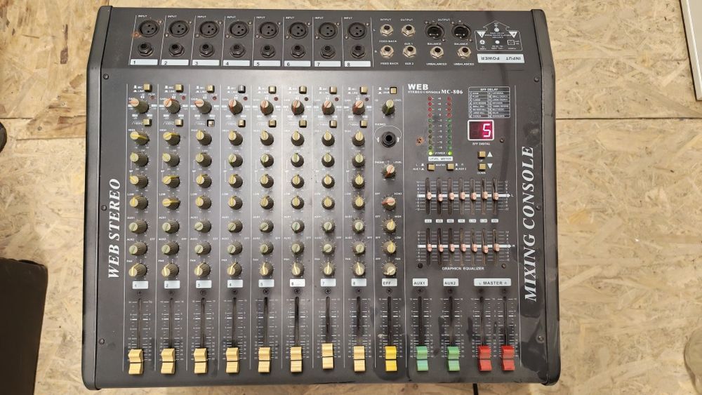Mixer Audio 8 ch