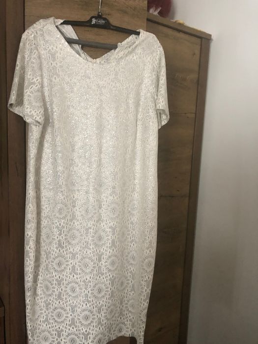 Rochie de zi argintie