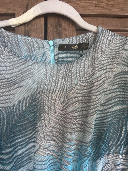 Синя дълга лятна рокля