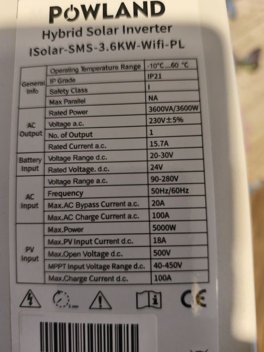 Invertor solar hybrid offgrid nou