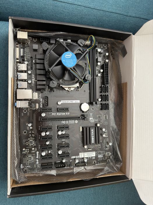 Placa de Baza Asrock H110 Pro btc+ si Biostar TB250-btc pro