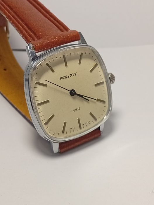 Руски мъжки ръчен кварцов часовник  POLJOT  ПЛЕТ.