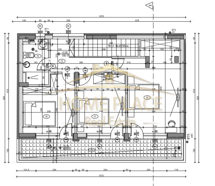 Двуетажна къща с морска панорама - кв. Виница