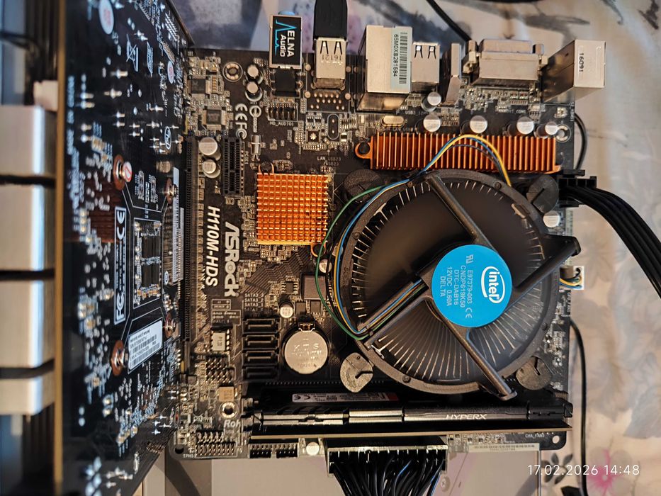 Комплект Intel i5 7500t, Asrock H110M HDS, RAM 8GB DDR4