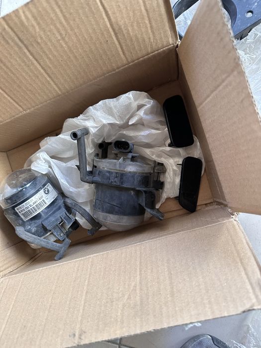 Предна броня комплект с халогени и пластмаси за Е60/61