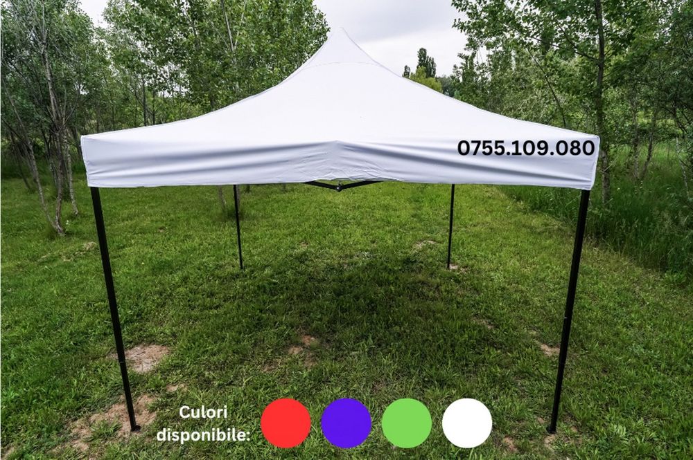 Cort pavilion pliabil 3×3 albastru Sigilat! NOU husa ptr pavilion !!!