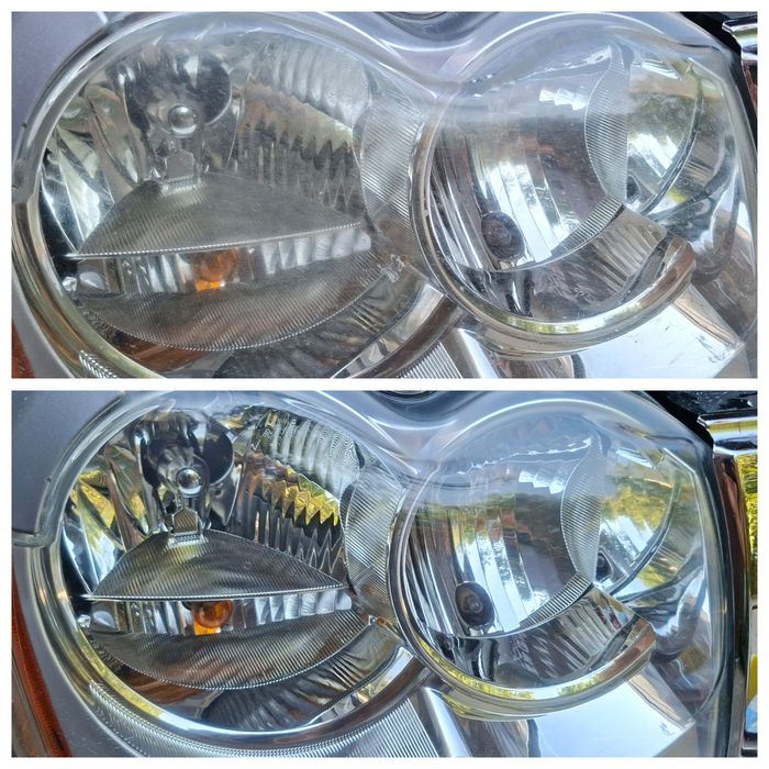 Полиране на фарове с поставяне на защита,пране+интериорно почистване