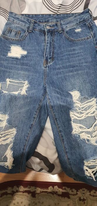 Blugi damă SHEIN talie înaltă S (36) ripped