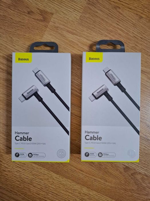 Cablu Baseus Hammer Type-C La Type-C PD Cu VOOC 4K la 60 Hz 10Gbp 100W