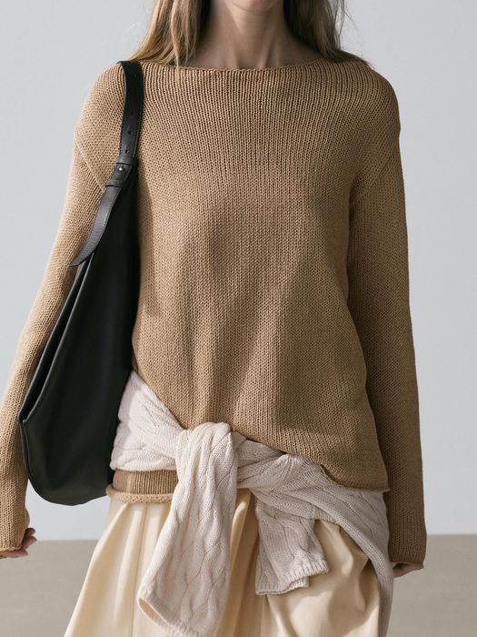 Хлопковый свитер XS Massimo Dutti
