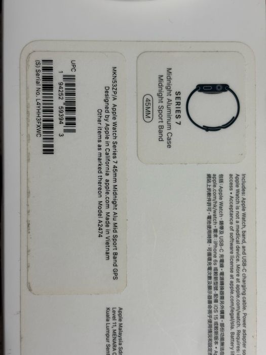 Часы Apple Watch 7 series 7, 45 mm,