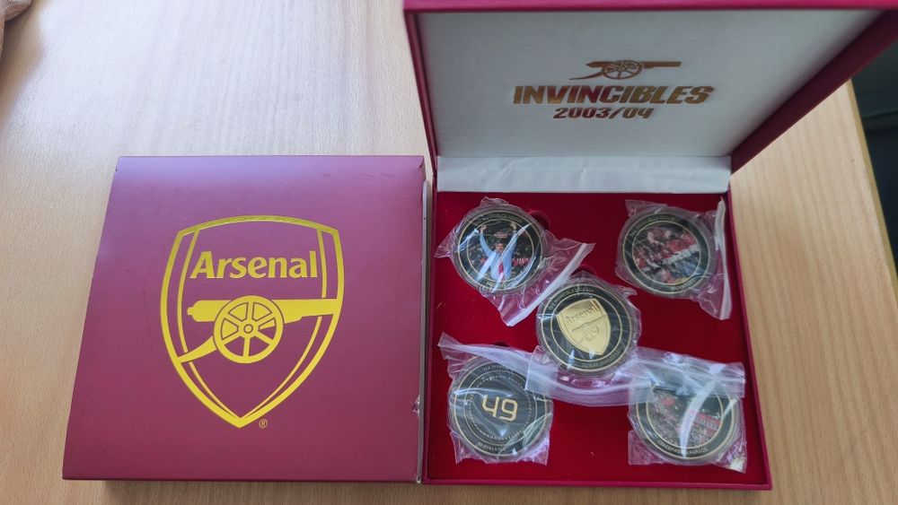 Официален колекционерски комплект медальони Arsenal "The Invincibles" (20-годишнина)