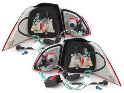 LED стопове BMW E61 5 червени бели хром Лед Комби Е60 БМВ Е61 03-07'