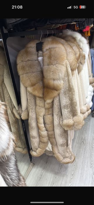 Haina Alcantara Lunga blana naturala vulpe