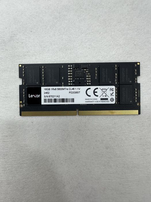 Lexar DDR5 16GB 5600MT/s SO DIMM (ноутбучная)