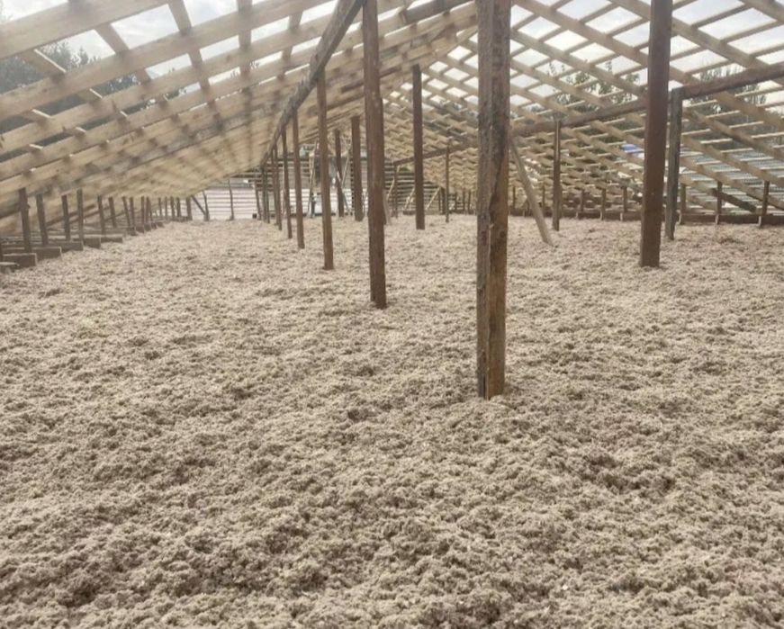 Утепление крышы Эковата