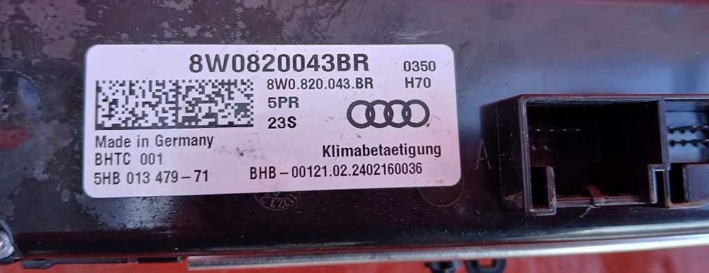 Panou AC Audi A4 B9 8W cod 8W0820043BR