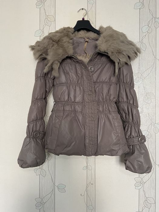 Дамско яке  Cop Copine с естествена заешка яка