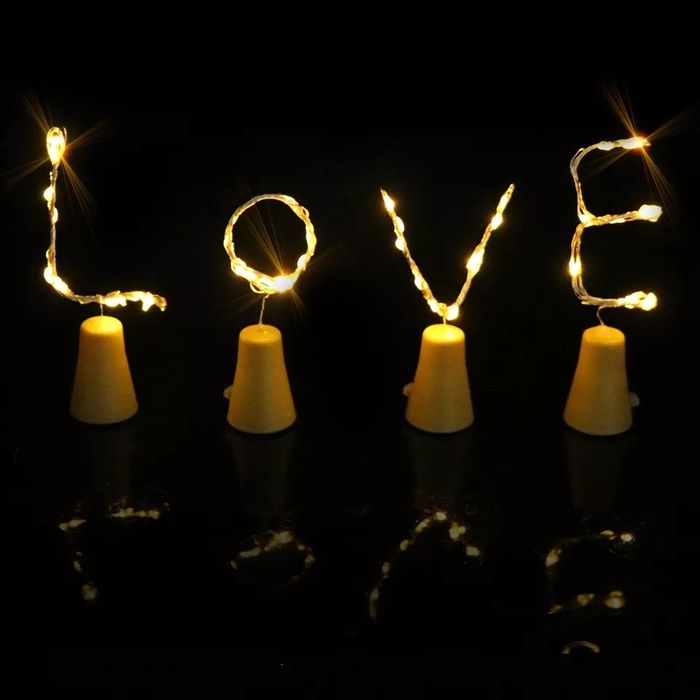 Lumini pentru sticle cu energie solară LED rezistent la apă