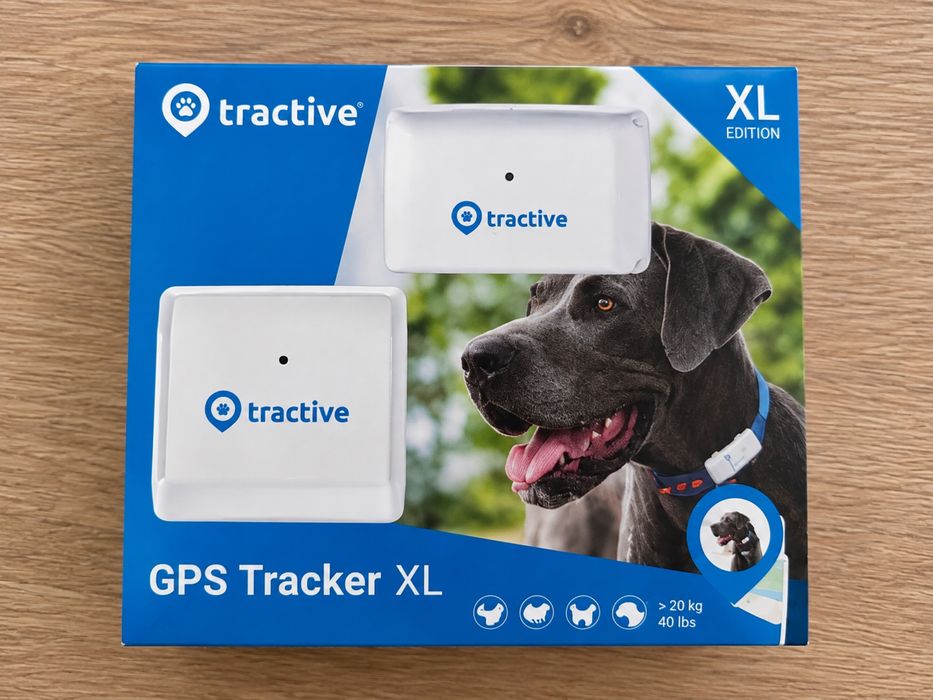 Tractive GPS Tracker XL pentru câini – LIVE Tracking, gard virtual, waterproof