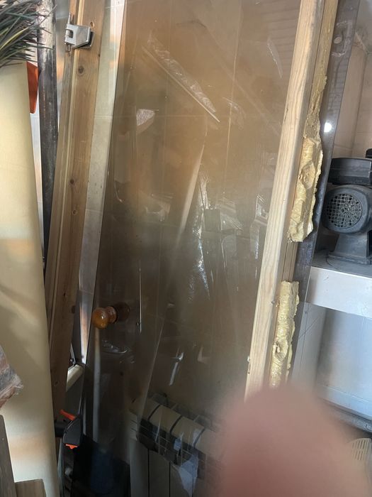 Дверь для парной в баню стекло б/у