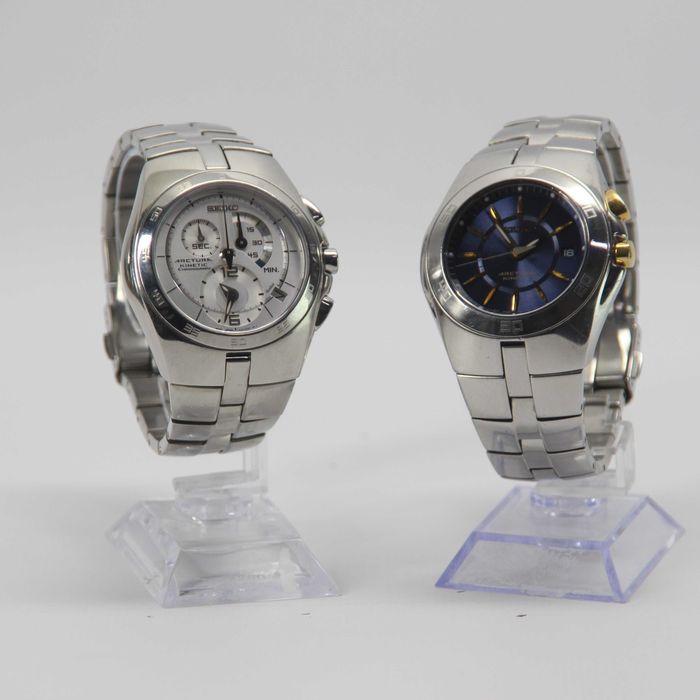 Pachet 2x Seiko Arktura Kinetic - Ceas Barbatesc - Amanet FRESH Galati