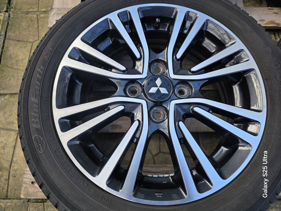 Лети джанти 15ки 4х100 Mitsubishi + летни гуми 175/55/15 Yokohama