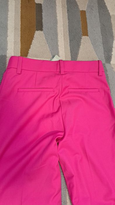 Pantaloni crac larg, fuchsia, H&M, S, noi cu eticheta