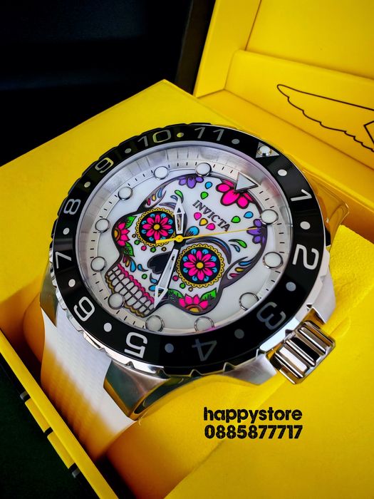 INVICTA Muertos White 50 mm, Инвикта нов ръчен часовник