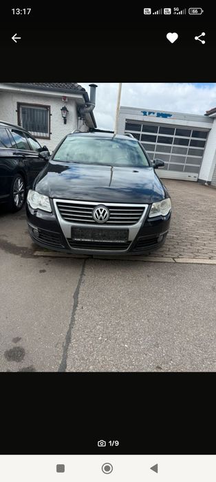 Față completă bot VW Passat B6 negru LC9X bară faruri trager radiatoare capotă
