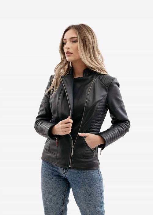 Geaca biker piele