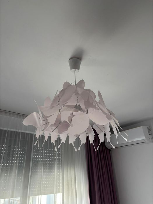 Lustră pentru copii FARFALLA 1xE27/60W/230V roz
