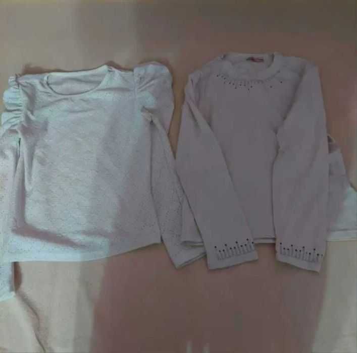 Bluzeset școală albe 134