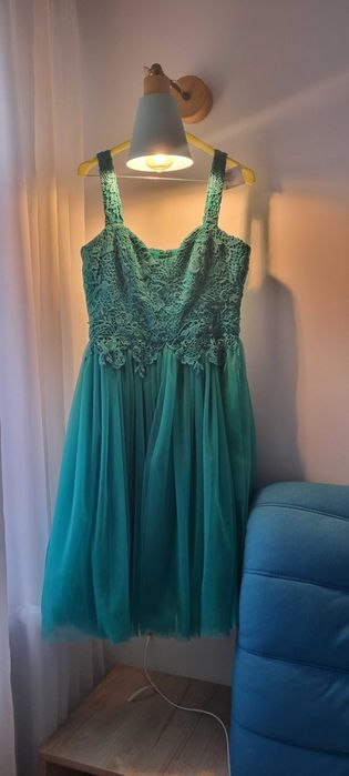 Rochie Nissa verde smarald superba