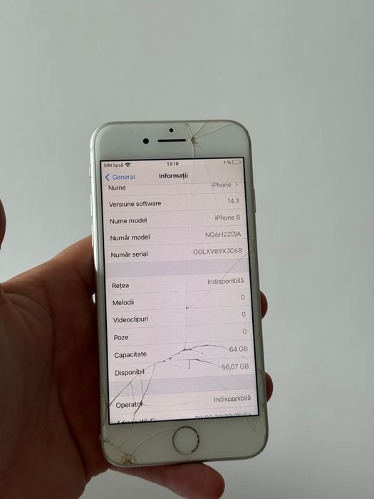 iPhone 8 Alb Functional