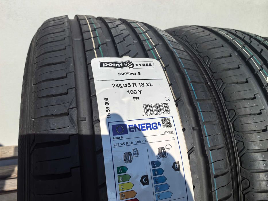 245/45/18 Поинт Ес ДОТ 2024 г - ЧИСТО НОВИ - Товарен индекс 100