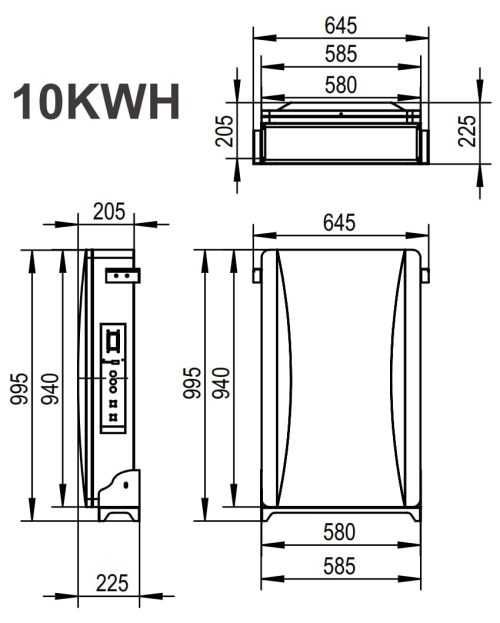 LiFePO4 аккумуляторная батарея SUNKET 10.24 кВт*ч