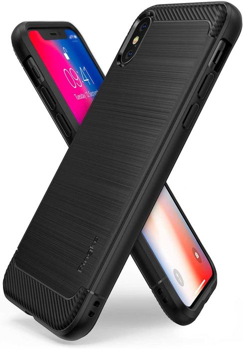 Huse antisoc protectie+Folie ecran APPLE iPhone X XS modele diferite
