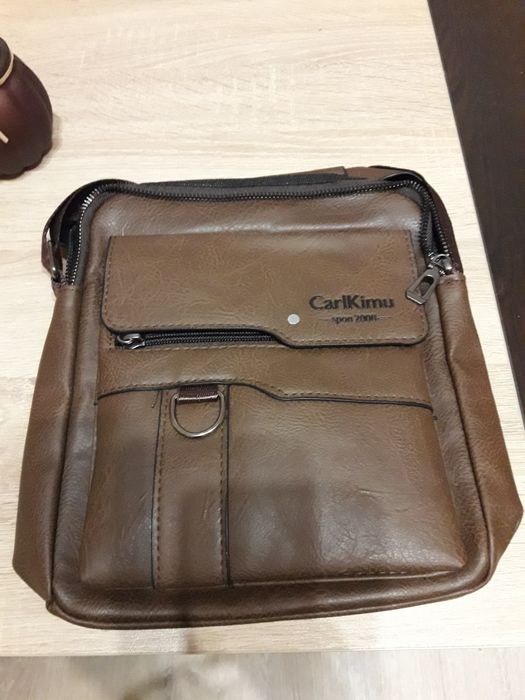 Мъжка чанта от естествена кожа