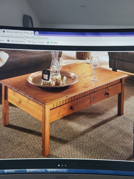 Biblioteca lemn masiv