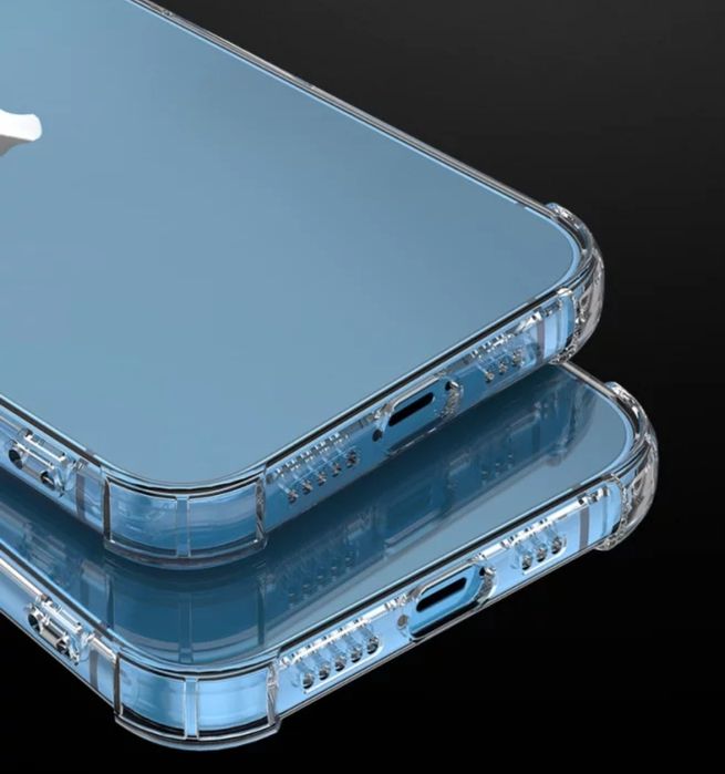 Прозрачен Силиконов Удароустойчив Кейс за Apple iPhone 13 Pro Max Mini