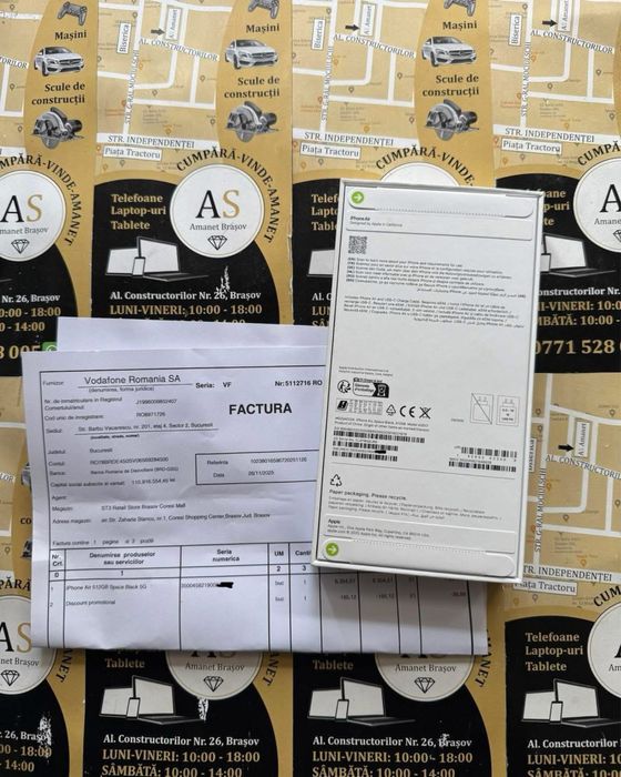 Apple iPhone Air 512Gb 5G Space Black Nou Sigilat