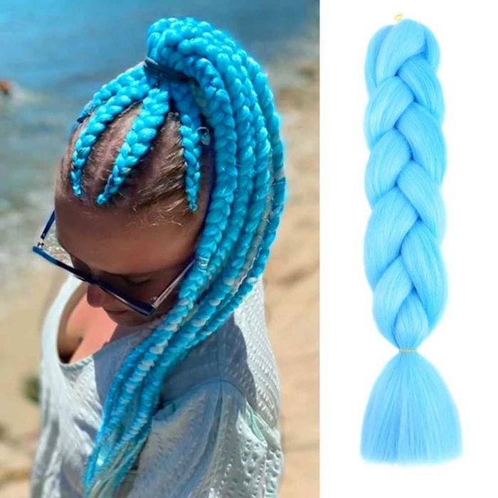 Extensii codite impletite afro colorate