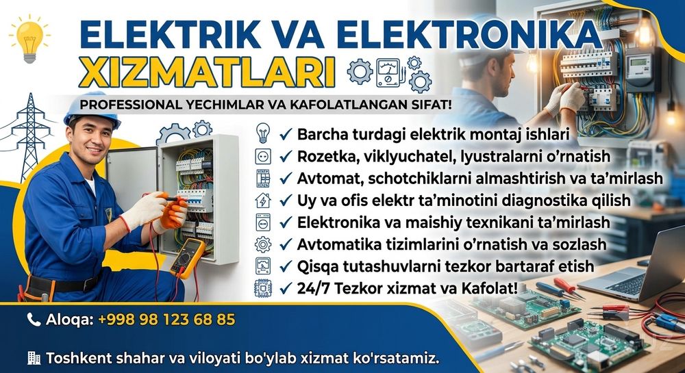 Elektrika va elektronika xizmatlari